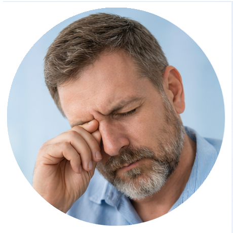 Сухость, жжение и ощущение инородного тела в глазах