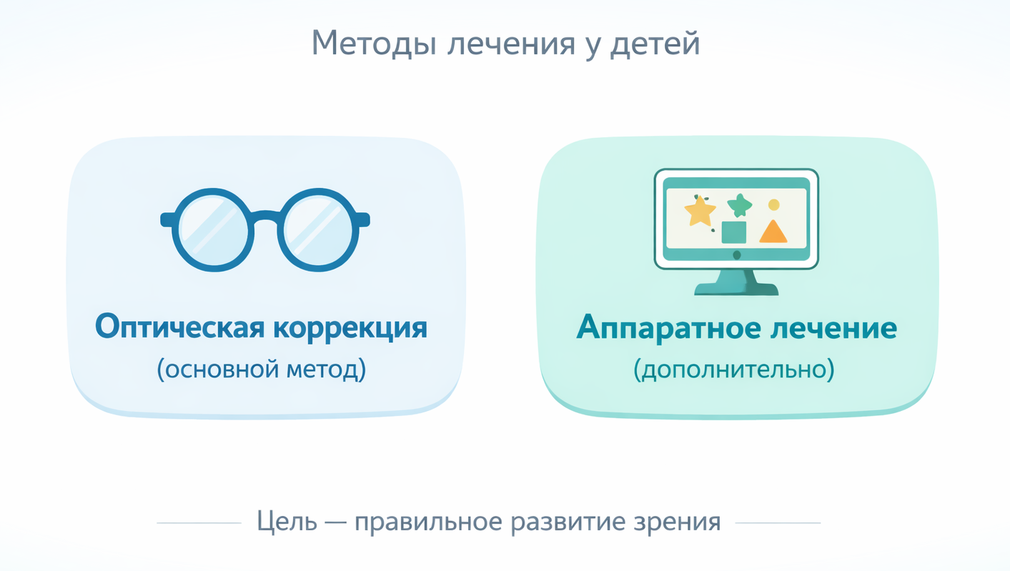 основные методы лечения астигматизма у детей