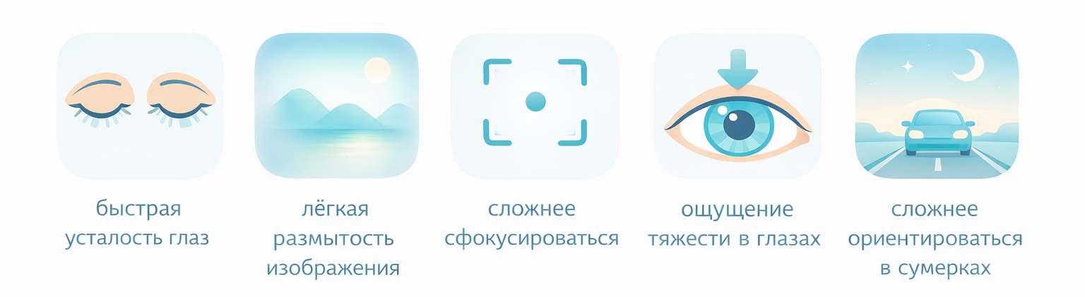 первые симптомы глаукомы