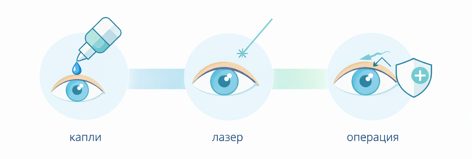 методы лечения глаукомы