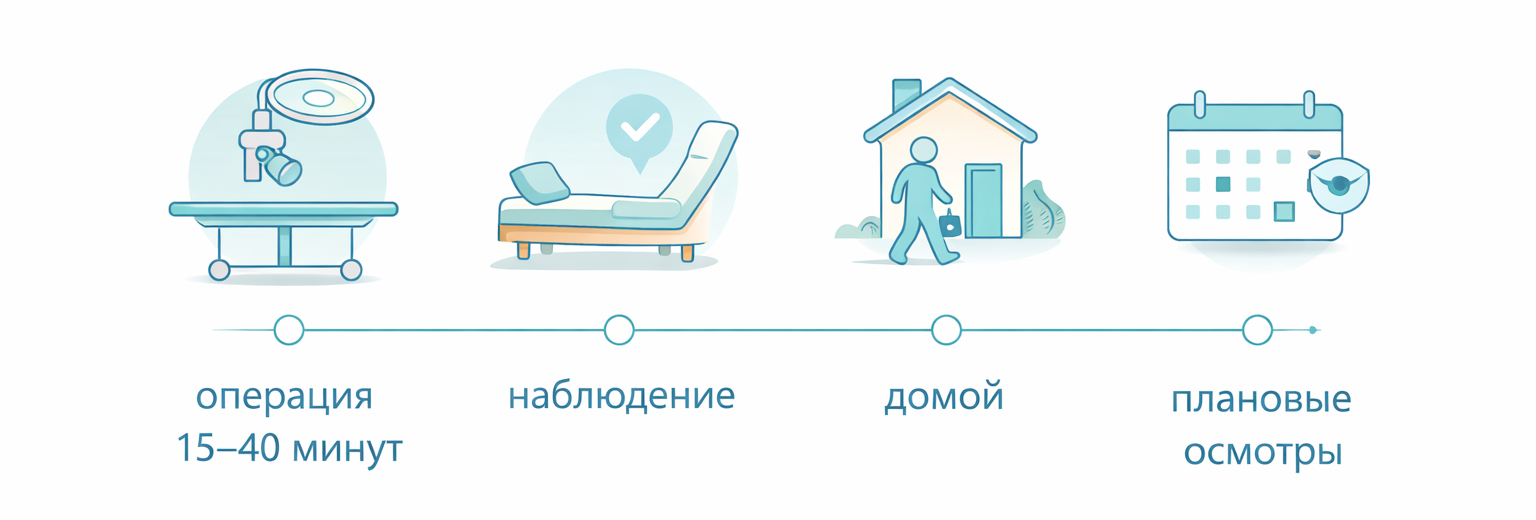 схема восстановления после хирургического вмешательства